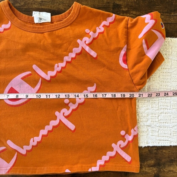 Champion All over print crop top Size M - Picture 7 of 8